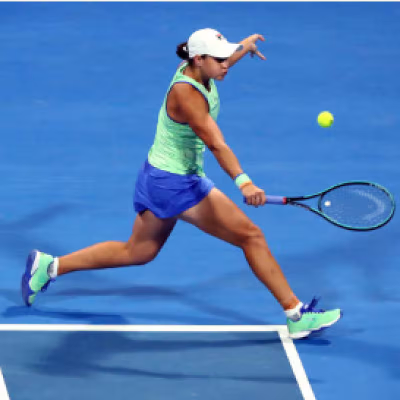 Barty, en su duelo ante Muguruza. Fuente: Getty
