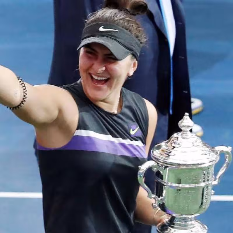 Bianca Andreescu cree que ser hija única motivó en sus padres darle independencia. Foto: Getty