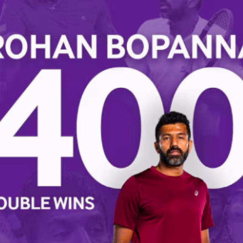 Rohan Bopanna alcanza las 400 victorias en dobles