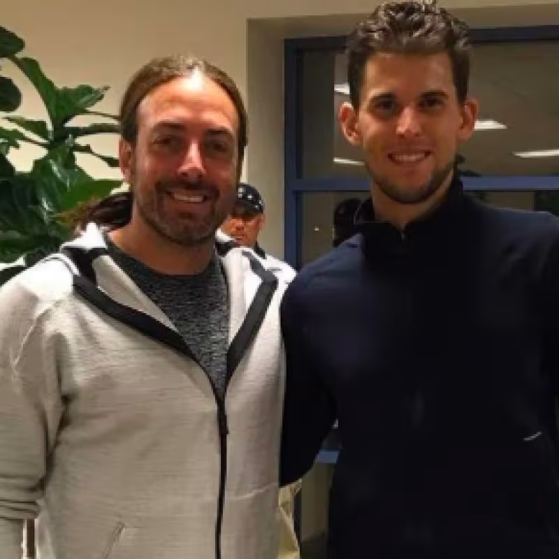 Nicolás Massú y Dominic Thiem