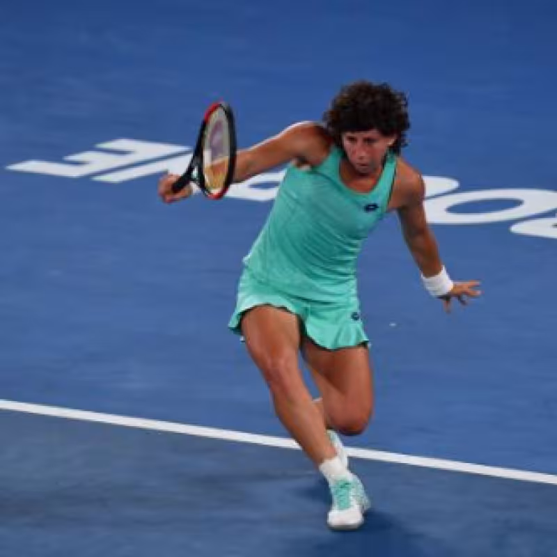 Carla Suárez, revés a una mano. Foto: gettyimages