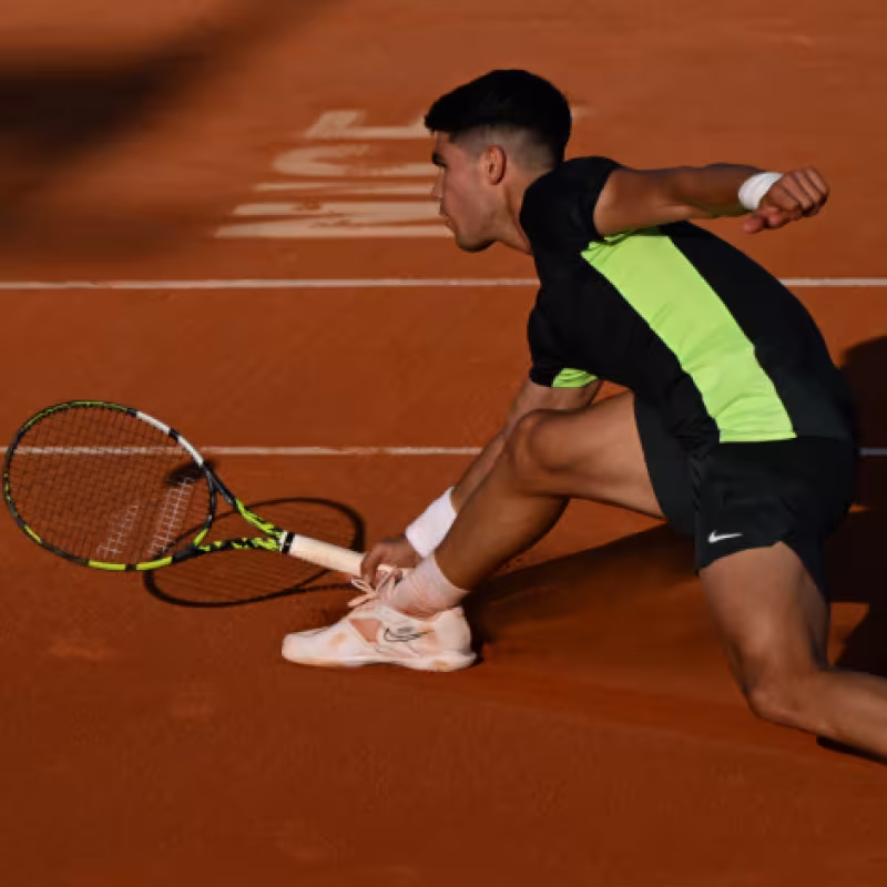 Carlos Alcaraz en la Copa Hopman 2023. Foto: getty