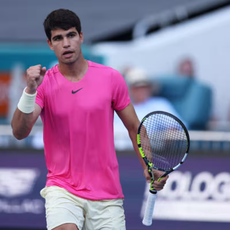 Carlos Alcaraz gana a Tommy Paul en Miami Open 2023. Foto: gettyimages