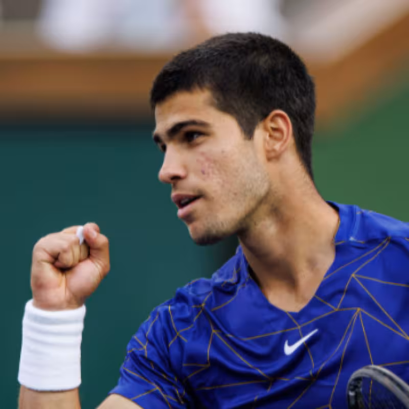 Carlos Alcaraz en el Miami Open 2022. Foto: Getty