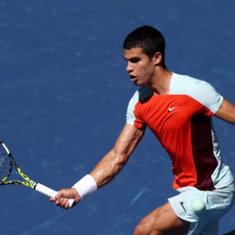 Carlos Alcaraz en el US Open 2022. Foto: Getty