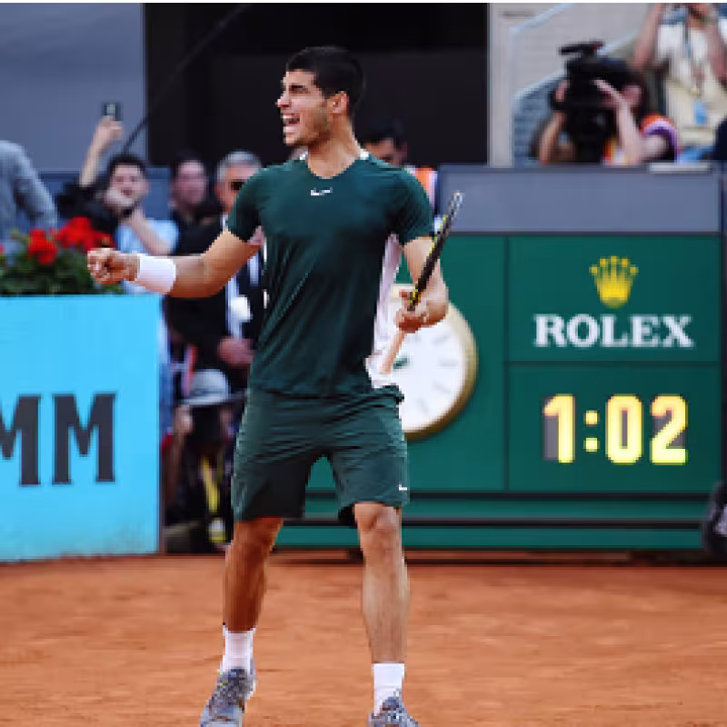 Carlos Alcaraz ha ganado, al menos un set, en todos sus partidos del 2022