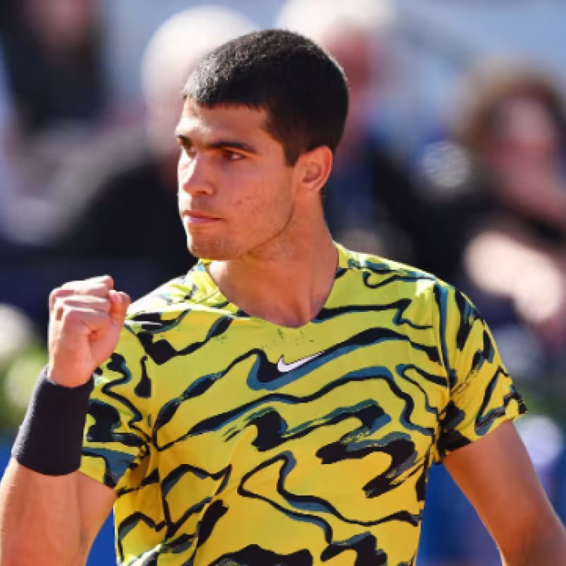 Carlos Alcaraz, campeón en el Conde de Godó 2023. Foto: Getty