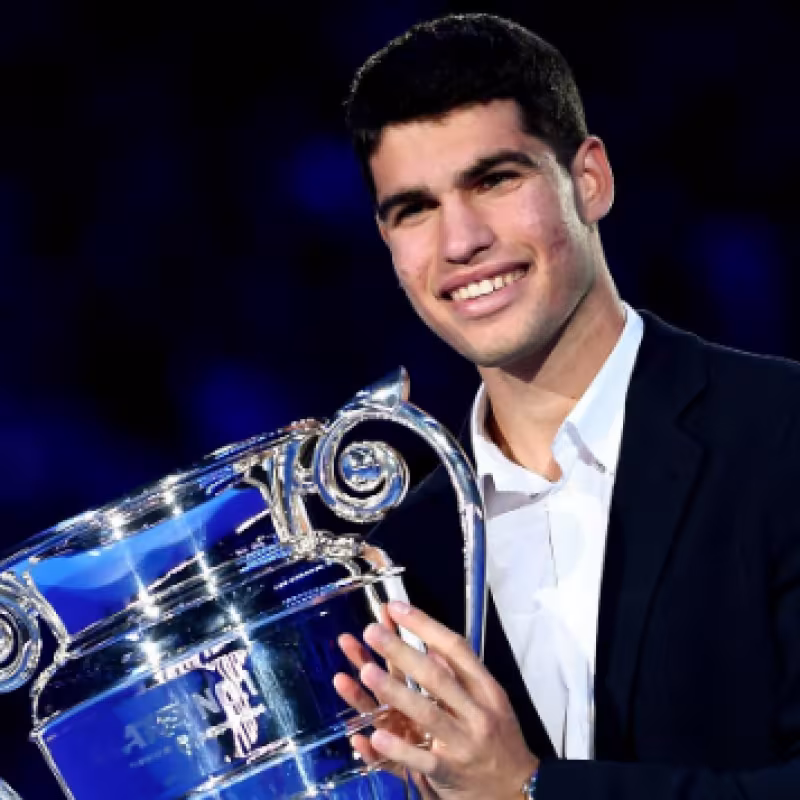 Carlos Alcaraz en Turín. Foto: Getty