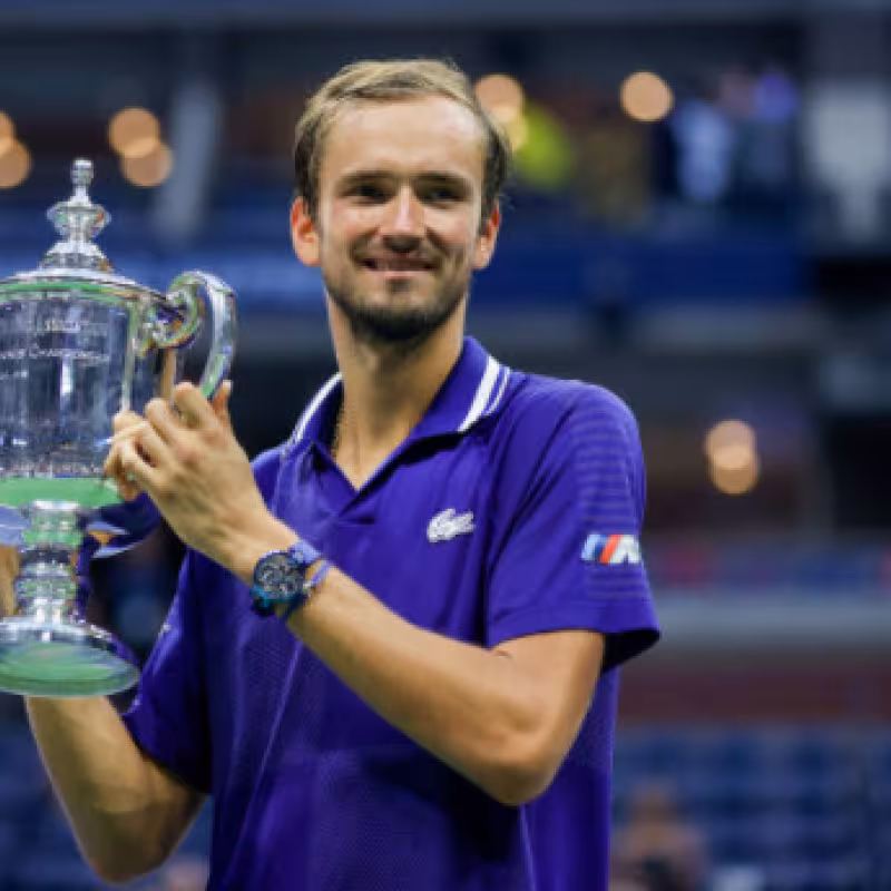 Daniil Medvedev, con el título de campeón en Nueva York. Fuente: Getty