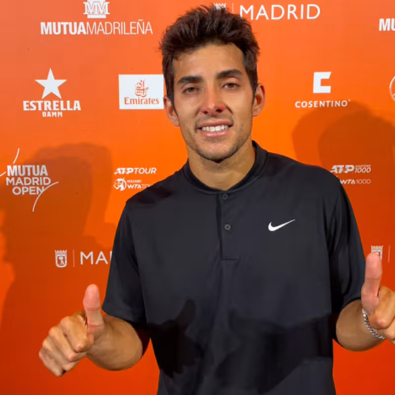 Garín se rinde a Davin: "Me ha hecho ver el tenis de otra manera"