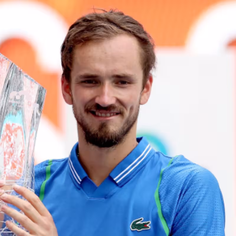 Daniil Medvedev, campeon en el Miami Open 2023. Foto: Getty