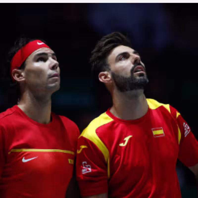 Nadal y Granollers, pendientes del ojo de halcón en la pasada Copa Davis. Fuente: Getty