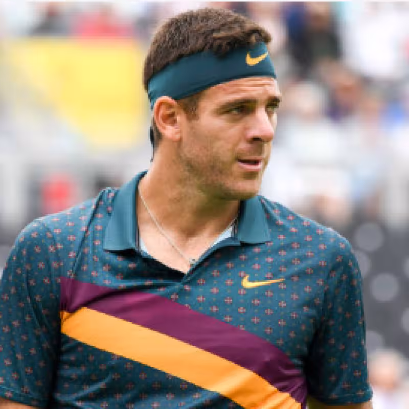del Potro, en su último duelo oficial. Fuente: Getty