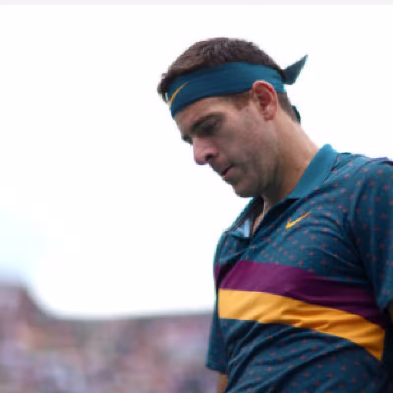 Del Potro, en su último partido en Queen's 2019. Fuente: Getty
