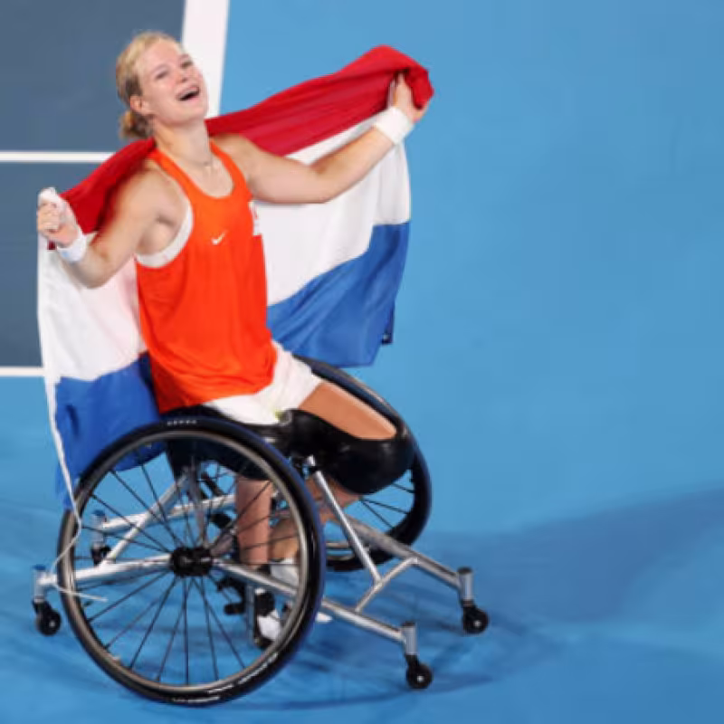 Diede de Groot, primera tenista paralímpica que logra un Golden Slam