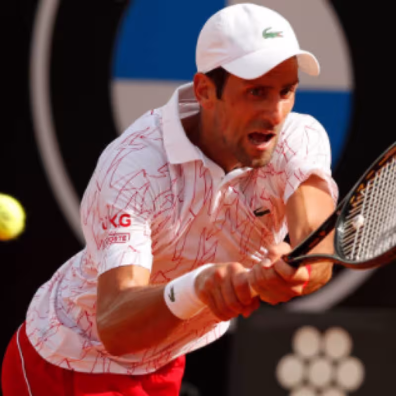 Djokovic durante el partido de hoy. Fuente: Getty