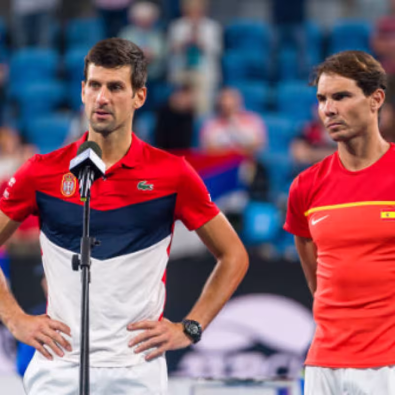 Novak Djokovic domina a Rafael Nadal en pista dura. Foto: gettyimages