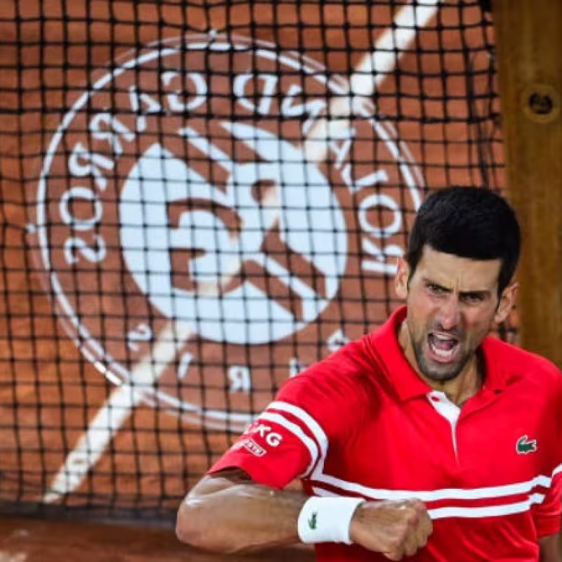 Un Djokovic muy pasional en el tramo final de su partido con Berrettini. Foto: Getty