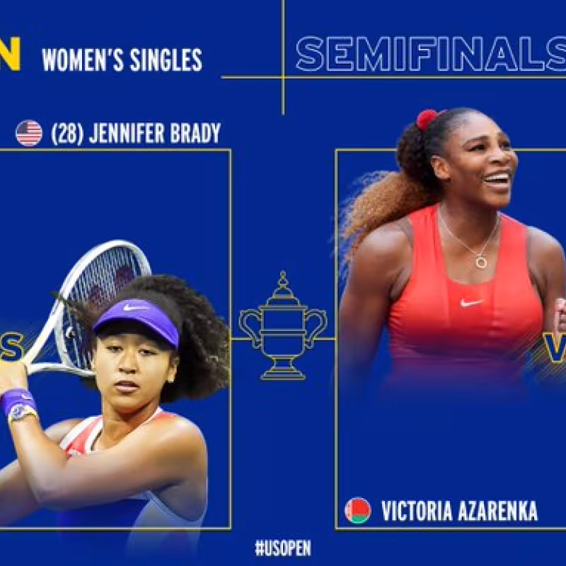 Semifinales del US Open 2020. Fuente: @usopen