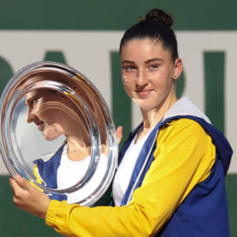 Elsa Jacquemot, promesa junior del tenis francés. Foto: gettyimages