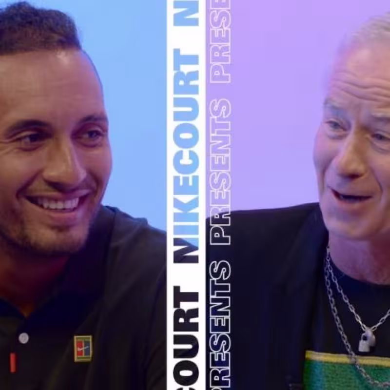 John McEnroe entrevista a Nick Kyrgios: "Creo que aprenderé la lección". Foto: Nike