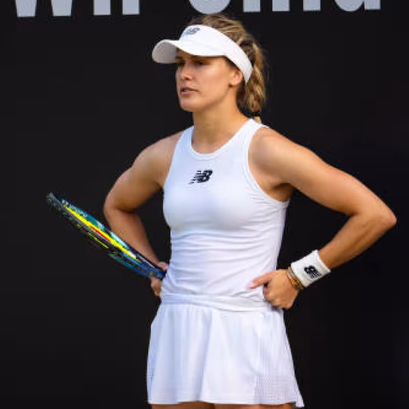 Eugenie Bouchard en el WTA de Berlín 2023. Foto: getty