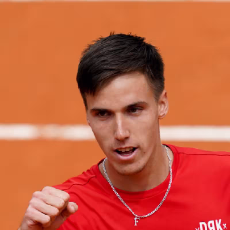 Fabian Marozsan vence a Carlos Alcaraz en el ATP Roma 2023. Foto: Getty