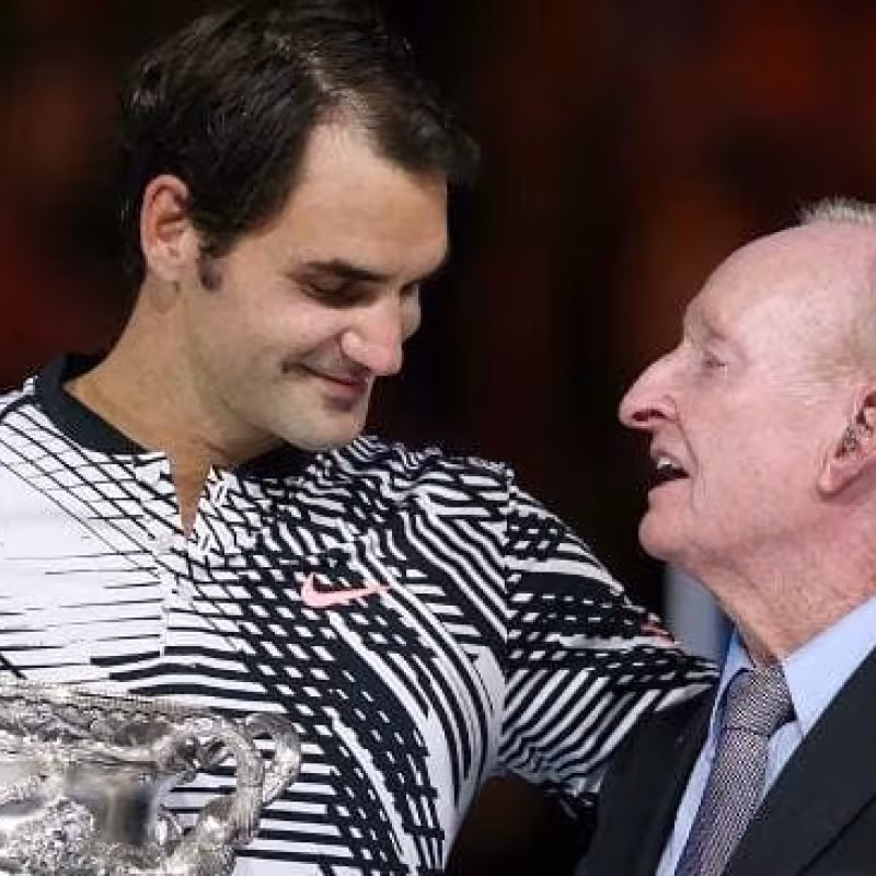 Rod Laver: "Si miras los números de Federer, hay mucho para asegurar que es el GOAT". Foto: Getty