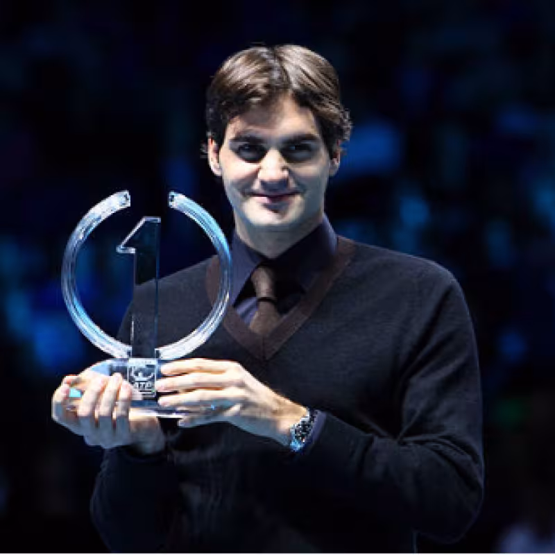 Roger Federer, semanas consecutivas número 1. Foto: gettyimages