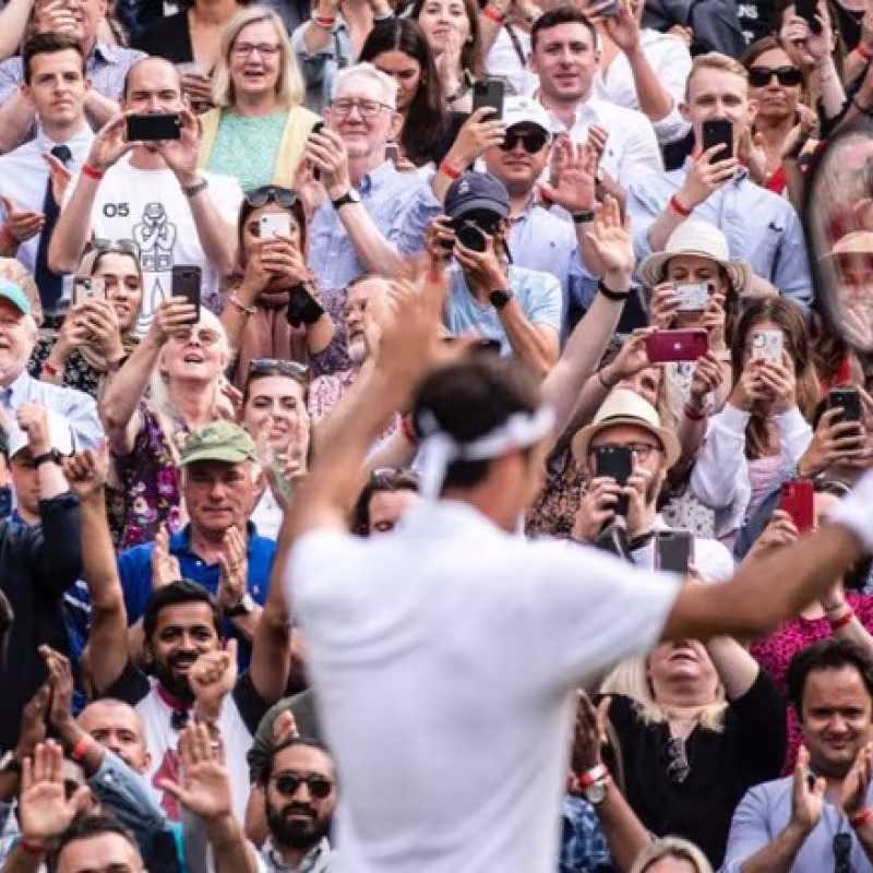 El cariñoso mensaje de Federer a la grada de Wimbledon