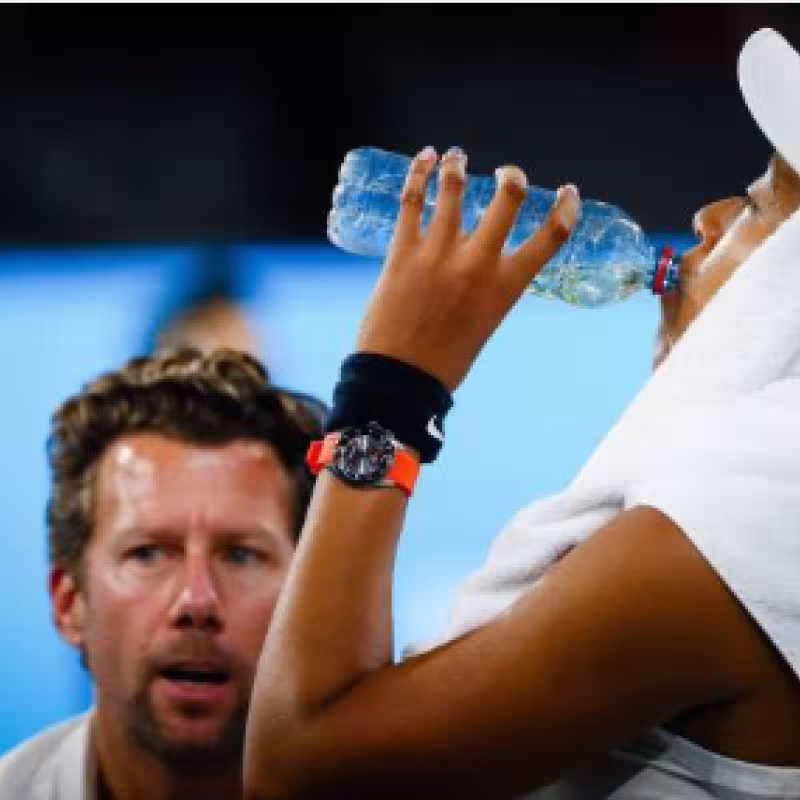 Wim Fissette con Naomi Osaka. Fuente: Getty