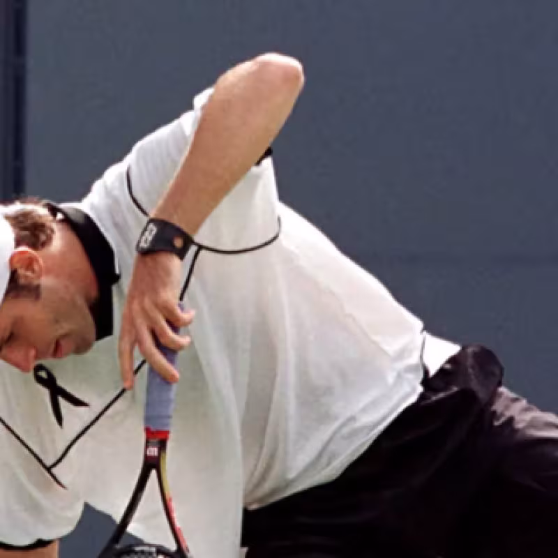 Greg Rusedski en el US Open 1997. Foto: Getty