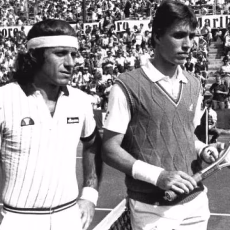Guillermo Vilas, maldición en el Godó. Foto: gettyimages