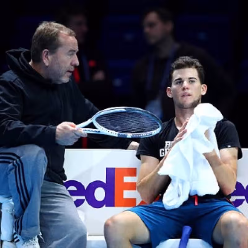 Gunter Bresnik con Dominic Thiem. Foto: Getty Images