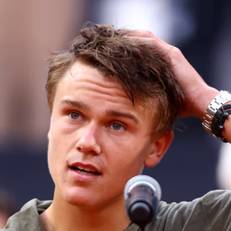 Holger Rune, subcampeón en el ATP Roma 2023. Foto: Getty