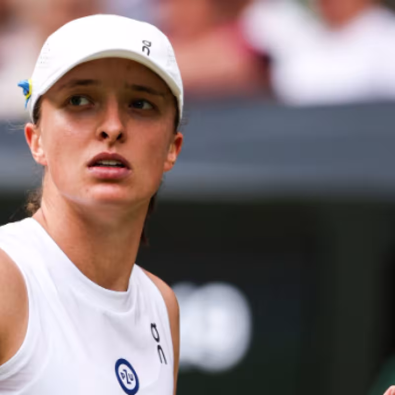 Iga Swiatek, eliminada de Wimbledon 2023. Foto: Getty