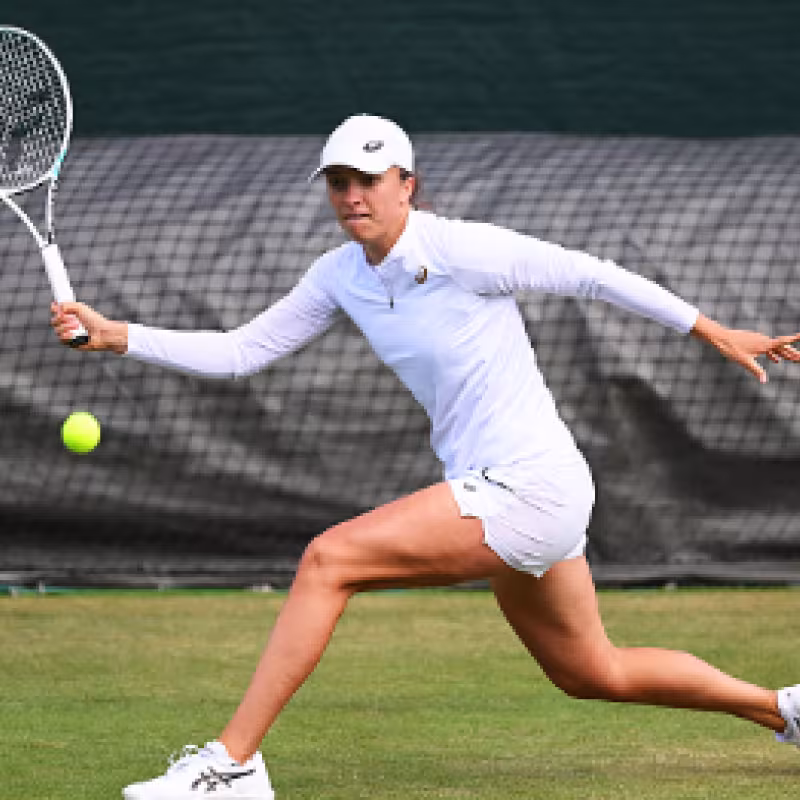 Iga Swiatek, opción campeona junior y profesional en Wimbledon. Foto: gettyimages