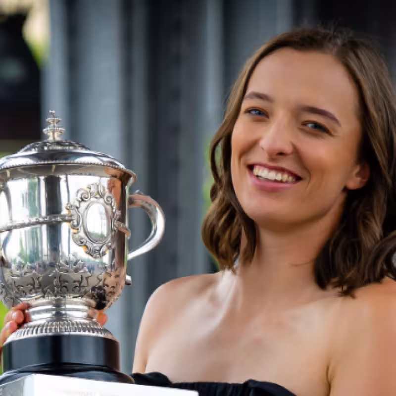 Iga Swiatek, ganadora de Roland Garros 2023. Foto: Getty
