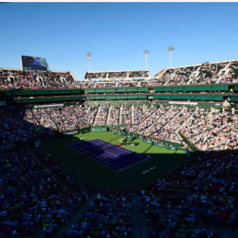 La pista central de Indian Wells. Fuente: Getty