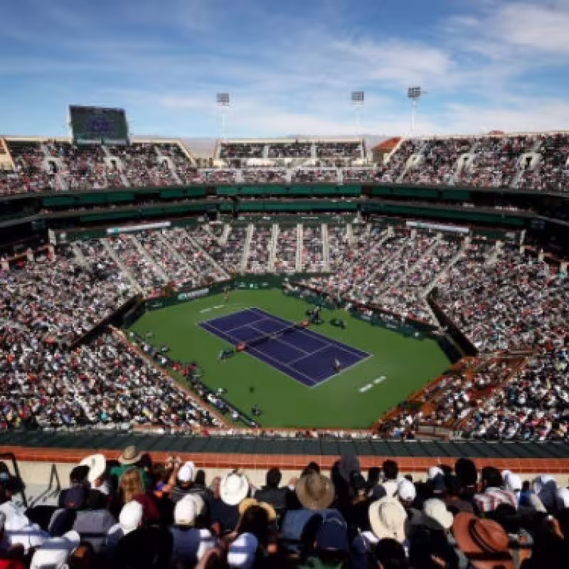 Impresionante cuadro en el Challenger de Indian Wells