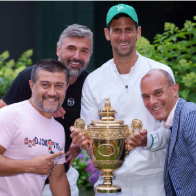 Ivanisevic, junto a Djokovic. Fuente: Getty