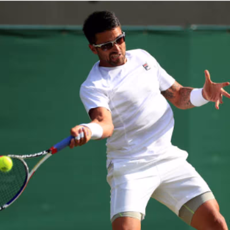 Janko Tipsarevic, durante Wimbledon 2019. Fuente: Getty