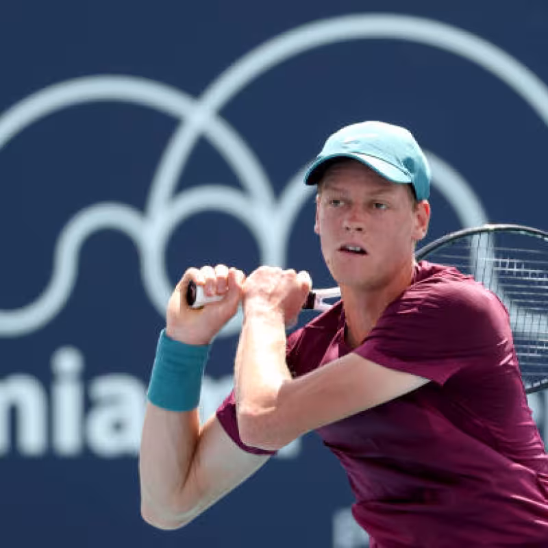 Jannik Sinner, mejoras en Miami Open 2023. Foto: gettyimages