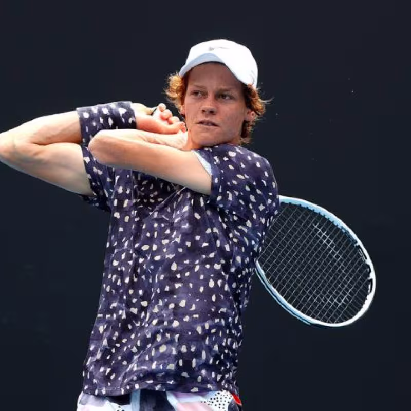 Jannik Sinner, un revés extraordinario. Foto: Getty