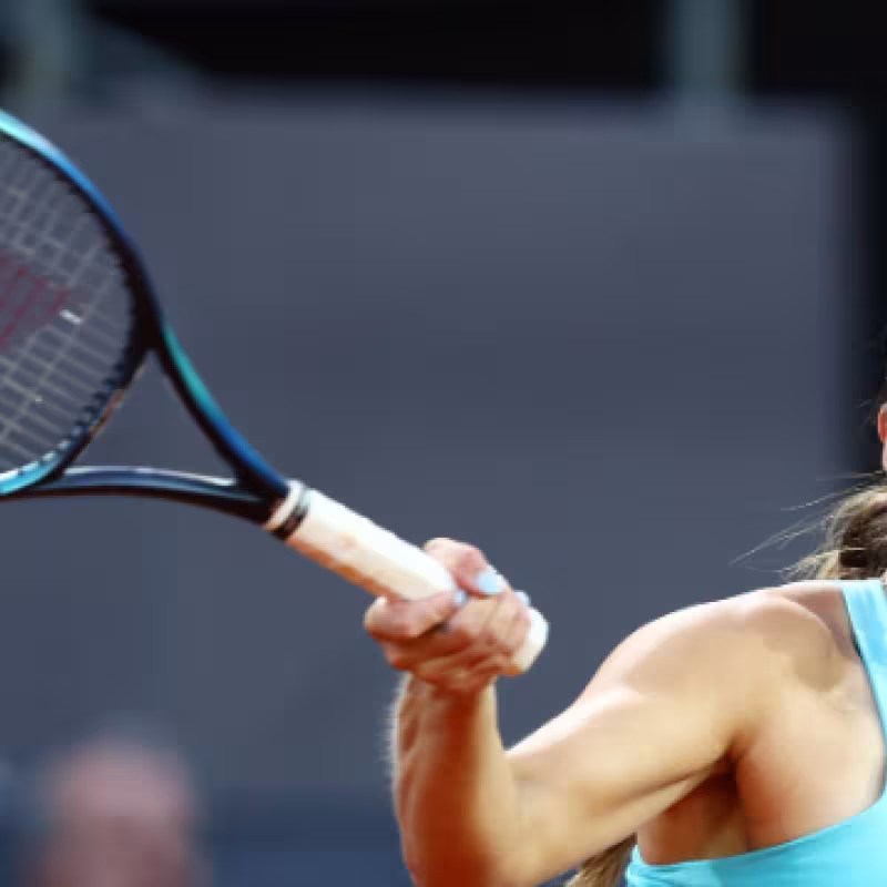 Jessica Pegula en el Mutua Madrid Open 2022. Foto: Getty