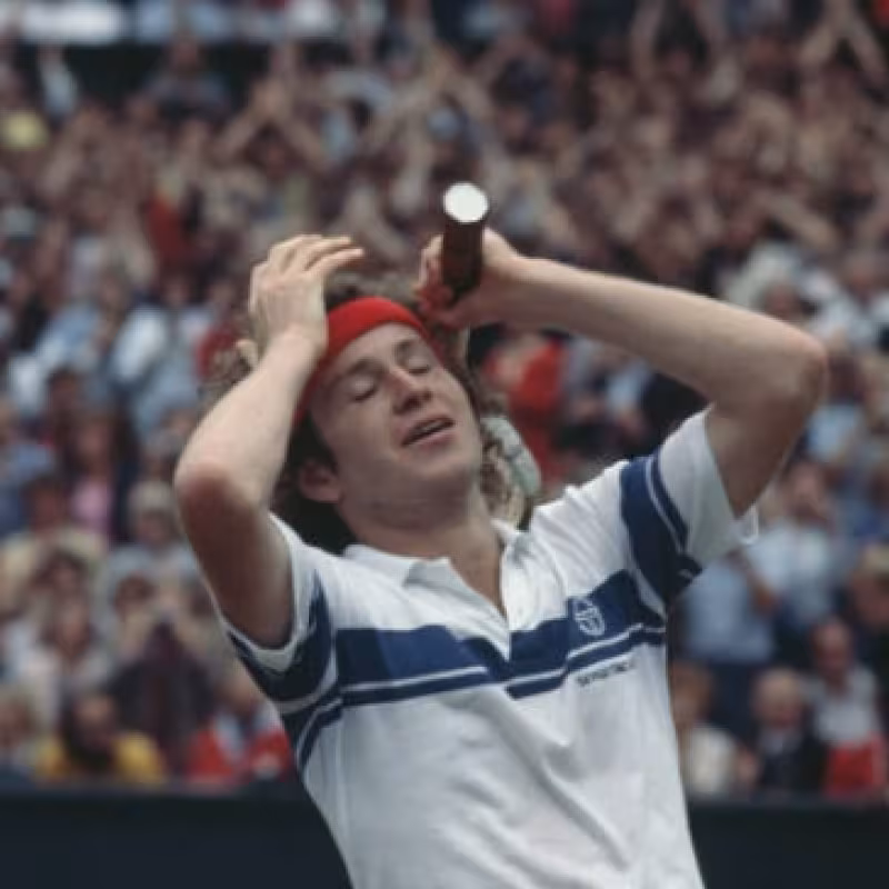 John McEnroe, uno de los 'qualys' más famosos en la historia de Wimbledon. Foto: Getty