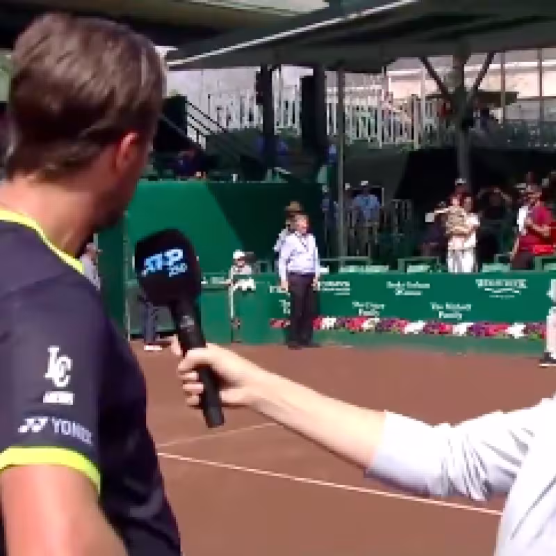 La emoción de Steve Johnson al ver a su hija en la grada