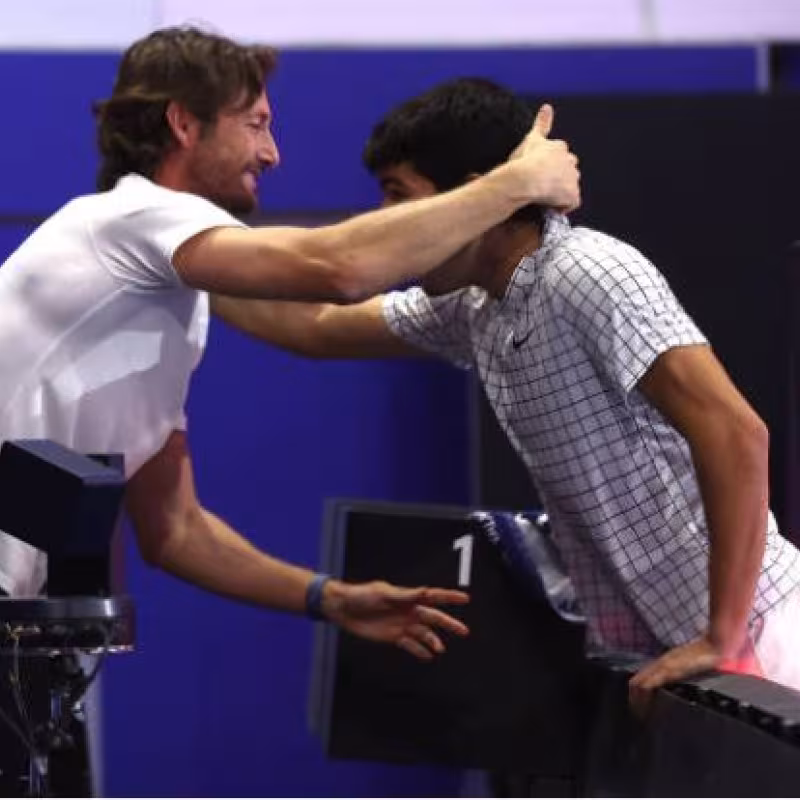 Alcaraz y Ferrero tienen una gran amistad lejos de la relación entrenador-juagdor. Fuente: Getty