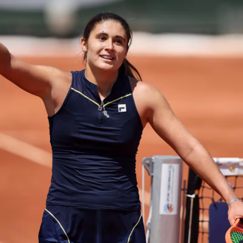 Julia Riera en el WTA de Rabat 2023. Foto: getty