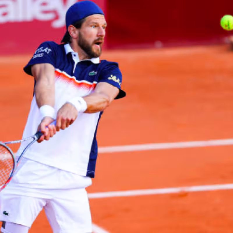 Jurgen Melzer en acción. Fuente: Getty